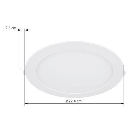 Globo - LED Süvistatav valgusti LED/18W/230V 4000K d. 22,4 cm