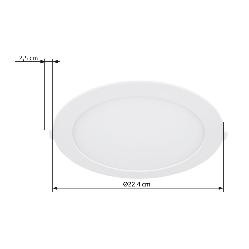 Globo - LED Süvistatav valgusti LED/18W/230V 4000K d. 22,4 cm