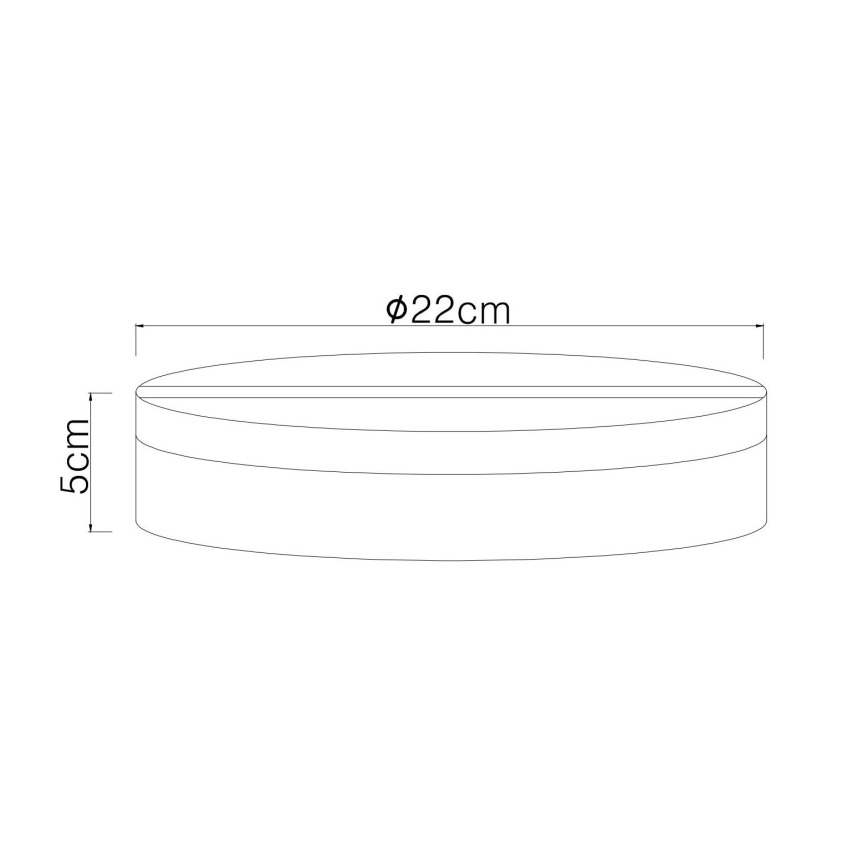 Globo - LED Laevalgusti LED/12W/230V 4000K d. 22 cm must