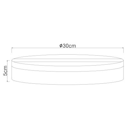 Globo - LED Laevalgusti LED/18W/230V 4000K d. 30 cm valge