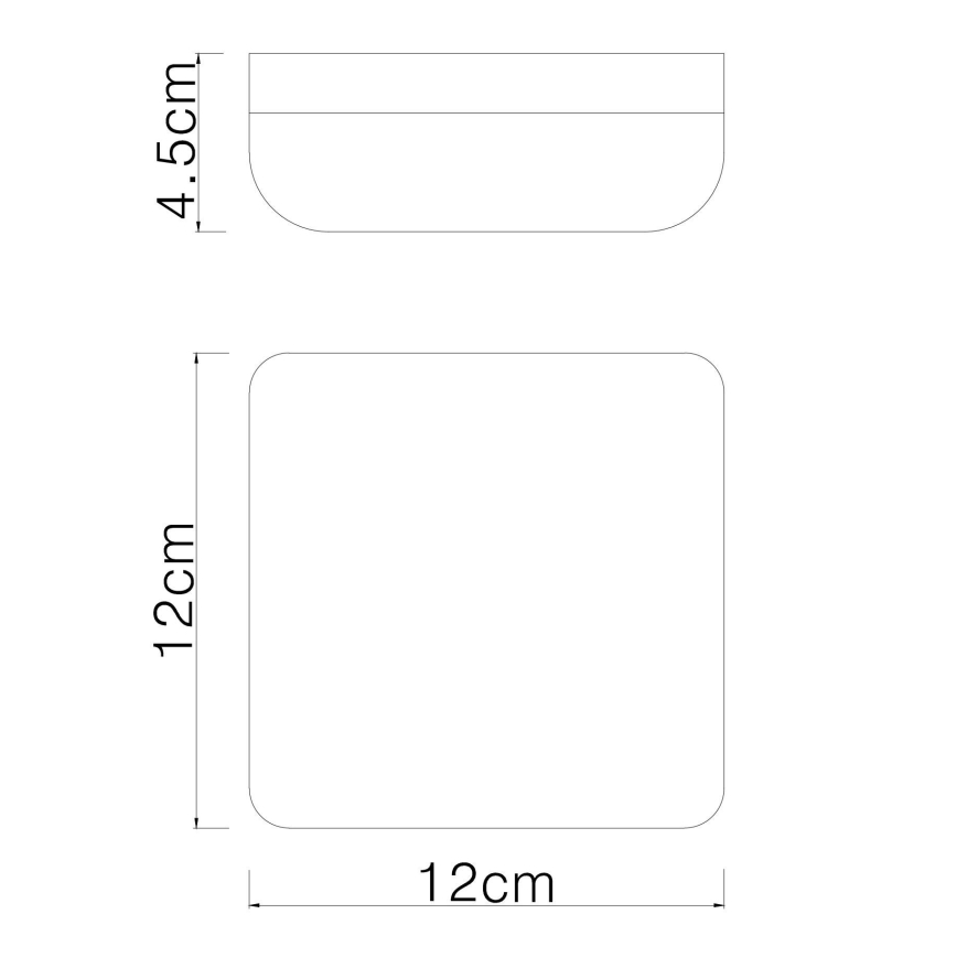 Globo - LED Laevalgusti LED/8W/230V 4000K 12x12 cm must