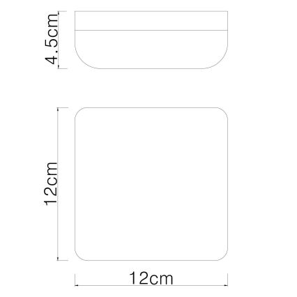 Globo - LED Laevalgusti LED/8W/230V 4000K 12x12 cm valge