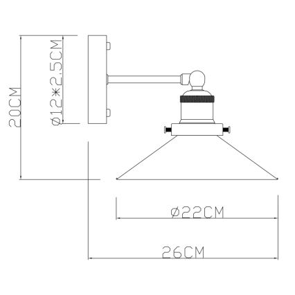 Globo - Seinavalgusti 1xE27/60W/230V