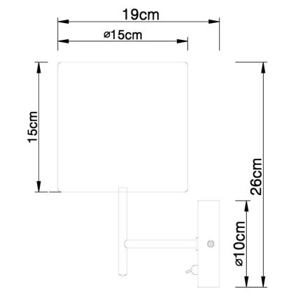 Globo - Seinavalgusti 1xE14/40W/230V