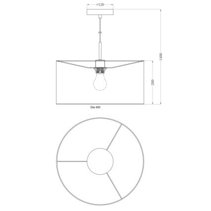 Globo - Lühter 1xE27/60W/230V