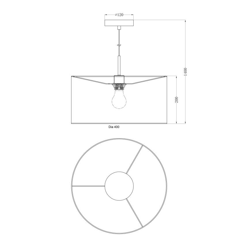 Globo - Lühter 1xE27/60W/230V