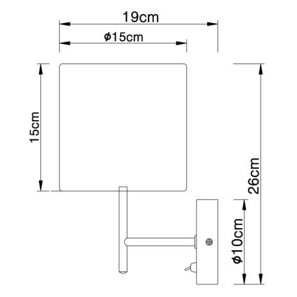 Globo - Seinavalgusti 1xE14/40W/230V