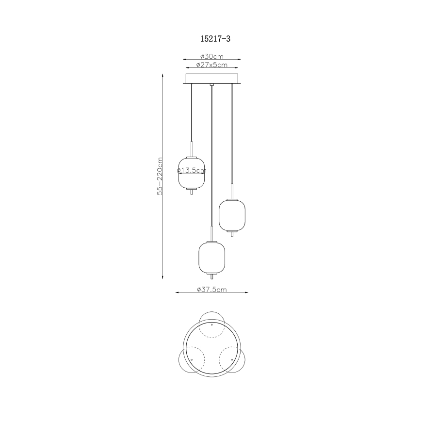 Globo - LED Lühter LED/20W/230V