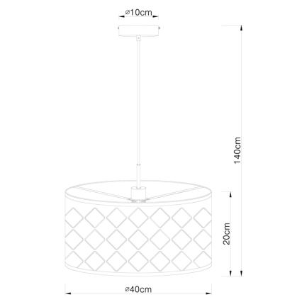 Globo - Lühter 1xE27/60W/230V