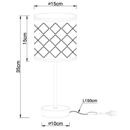 Globo - Laualamp 1xE14/40W/230V