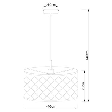 Globo - Lühter 1xE27/60W/230V