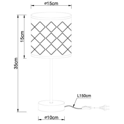 Globo - Laualamp  1xE14/40W/230V