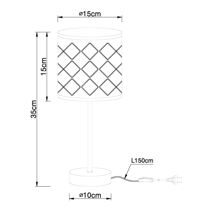 Globo - Laualamp  1xE14/40W/230V