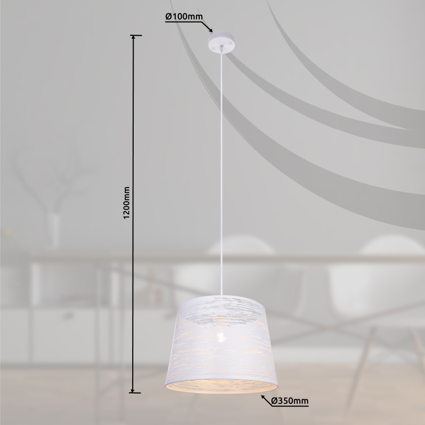 Globo 15314W - Lühter BECCA 1xE27/60W/230V