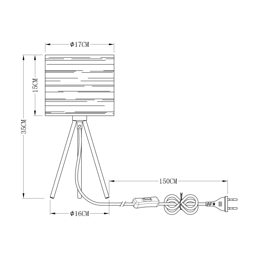 Globo - Laualamp 1xE14/15W/230V