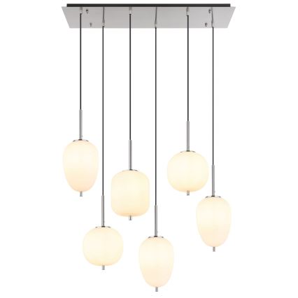 Globo - Lühter 6xE14/40W/230V läikiv kroom