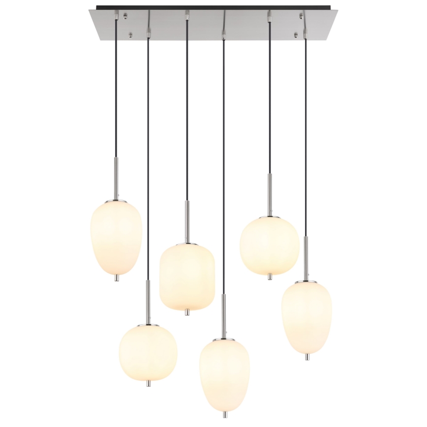 Globo - Lühter 6xE14/40W/230V läikiv kroom