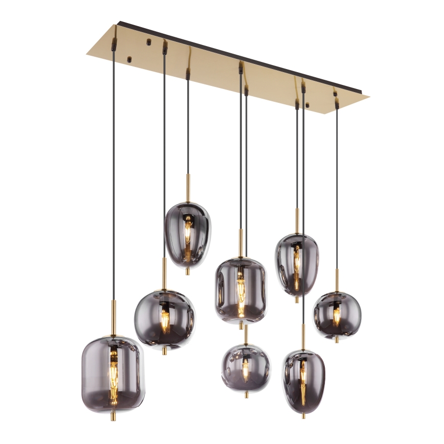 Globo - Lühter 8xE14/40W/230V suitsune