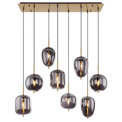 Globo - Lühter 8xE14/40W/230V suitsune