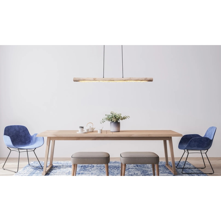 Globo 15354-20 - LED-hämardatav rippvalgusti kaablil FELICITAS LED/25W/230V beež
