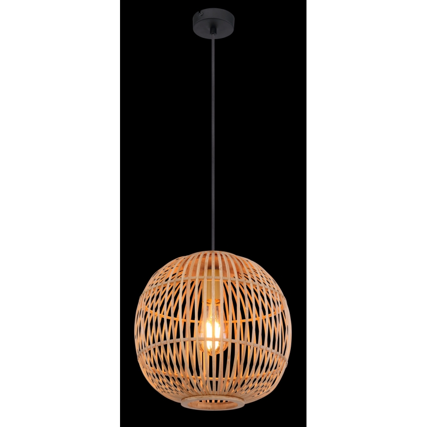 Globo - Lühter 1xE27/60W/230V bambus