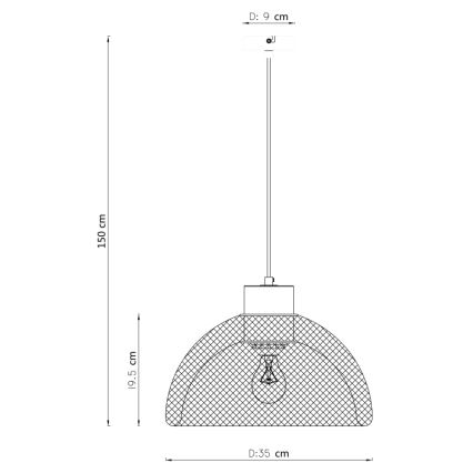 Globo - Lühter 1xE27/60W/230V