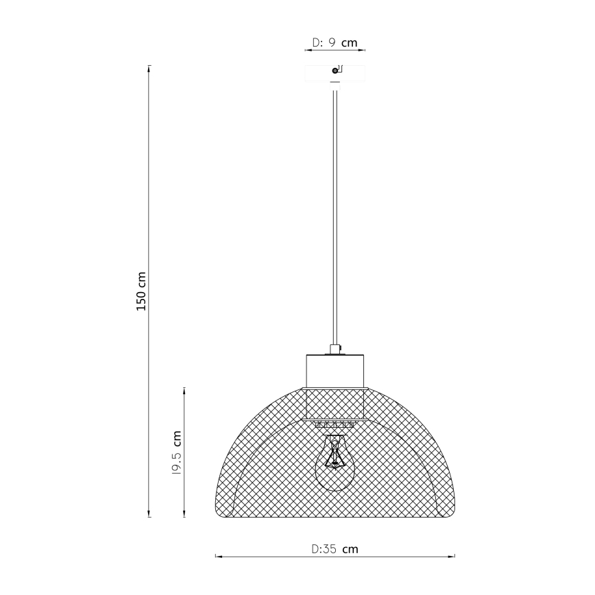 Globo - Lühter 1xE27/60W/230V
