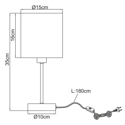 Globo - Laualamp 1xE14/25W/230V