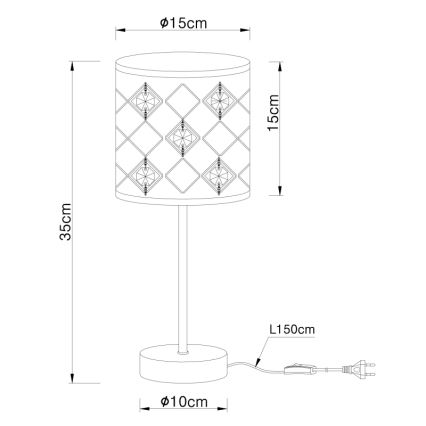 Globo - Laualamp 1xE14/40W/230V