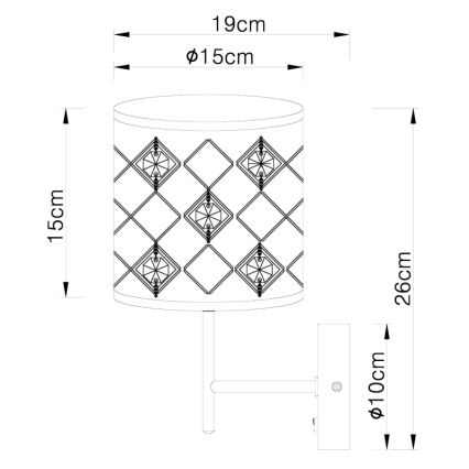 Globo - Seinavalgusti 1xE14/40W/230V