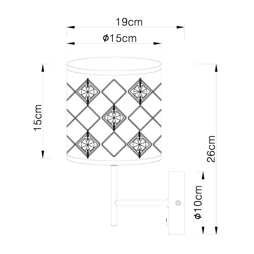 Globo - Seinavalgusti 1xE14/40W/230V