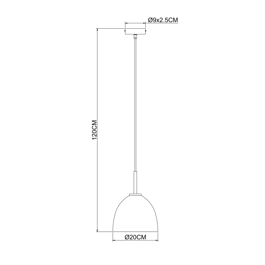 Globo - Lühter 1xE27/60W/230V