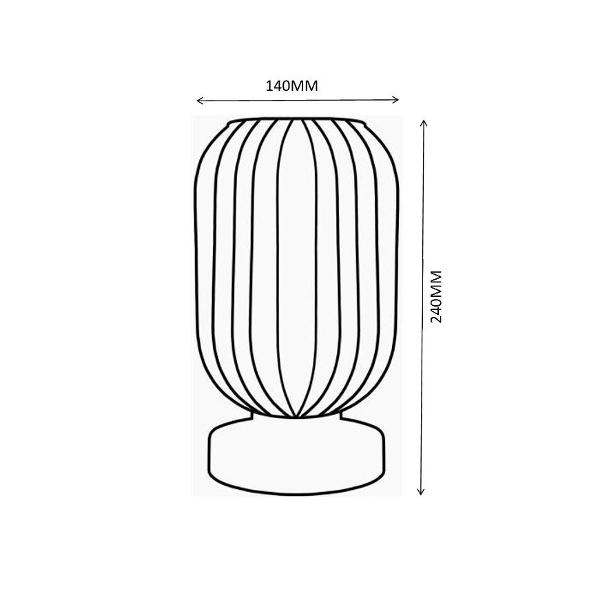 Globo - Laualamp 1xE27/40W/230V pruun