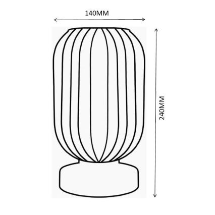 Globo - Laualamp 1xE27/40W/230V valge