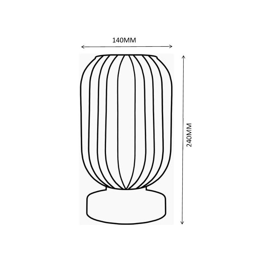 Globo - Laualamp 1xE27/40W/230V valge