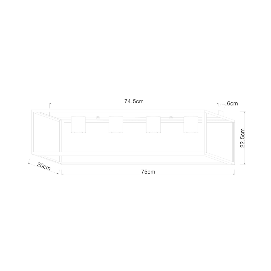 Globo - Laevalgusti 4xE27/60W/230V