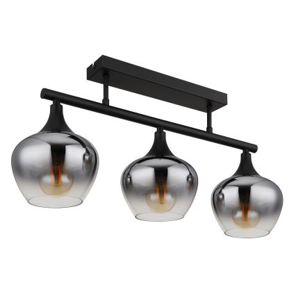 Globo - Pinnale kinnitatav lühter 3xE27/40W/230V must