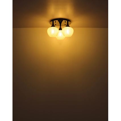Globo - Pinnale kinnitatav lühter 3xE27/40W/230V antratsiit