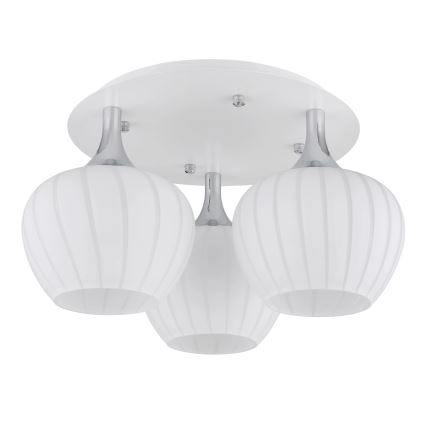 Globo - Pinnale kinnitatav lühter 3xE27/40W/230V valge