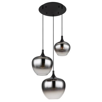 Globo - Lühter 3xE27/40W/230V d. 48 cm must