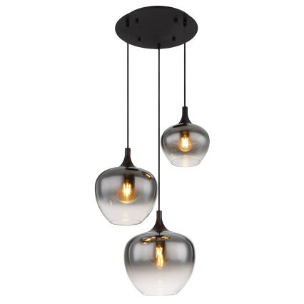Globo - Lühter 3xE27/40W/230V d. 48 cm must