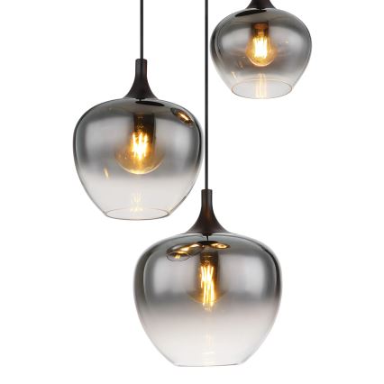 Globo - Lühter 3xE27/40W/230V d. 48 cm must