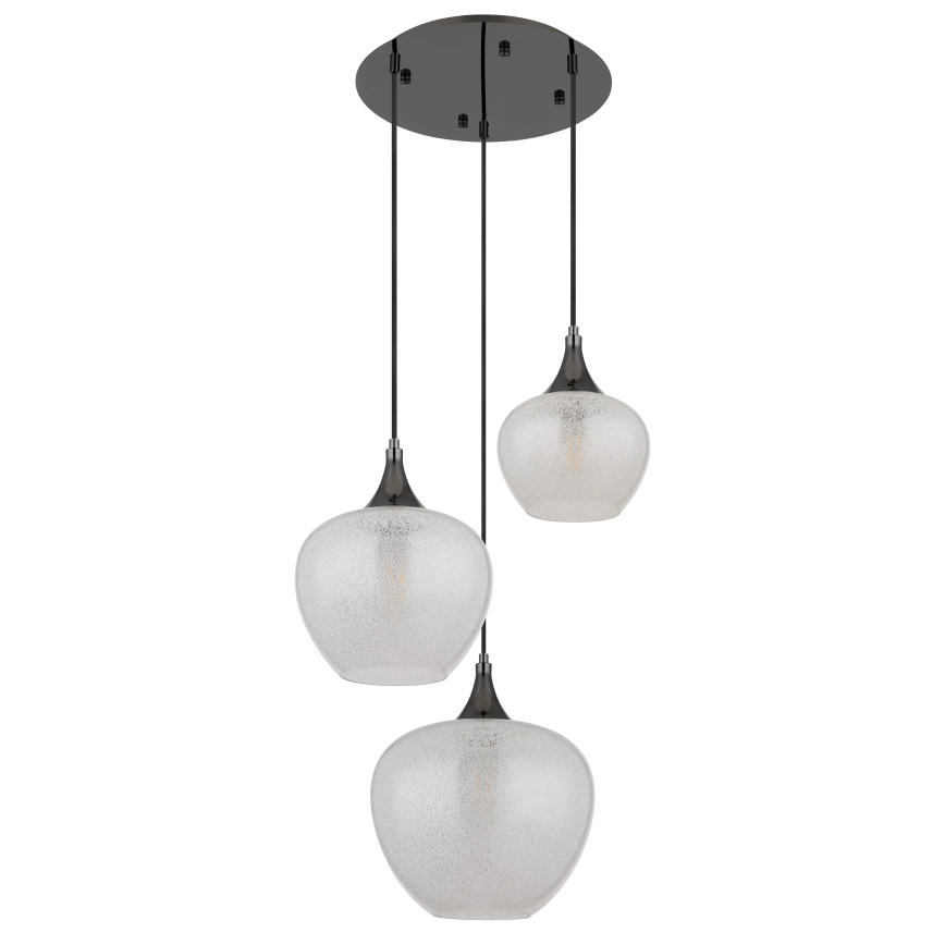 Globo - Lühter 3xE27/40W/230V valge/antratsiit