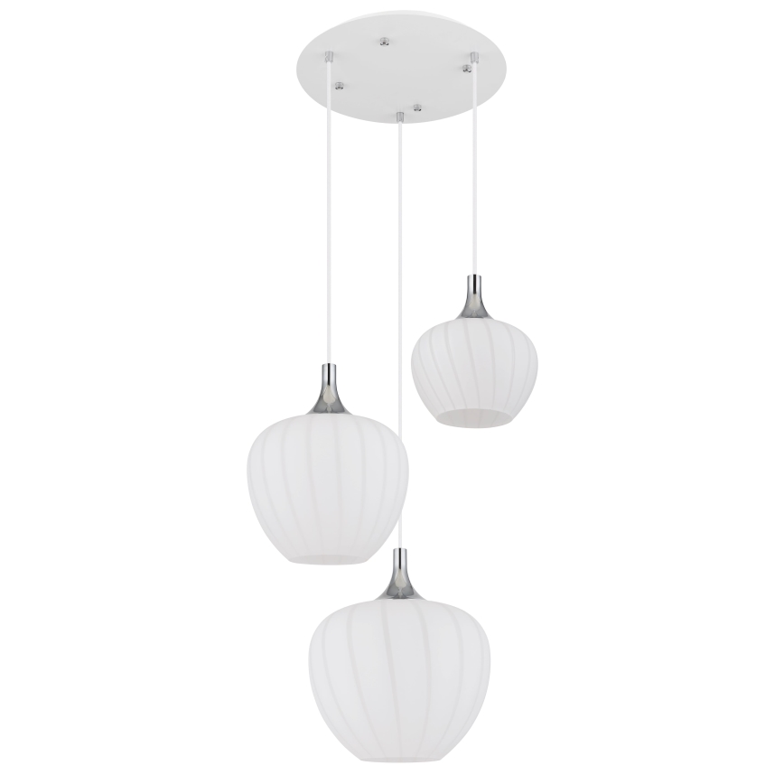 Globo - Lühter 3xE27/40W/230V valge