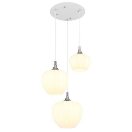Globo - Lühter 3xE27/40W/230V valge
