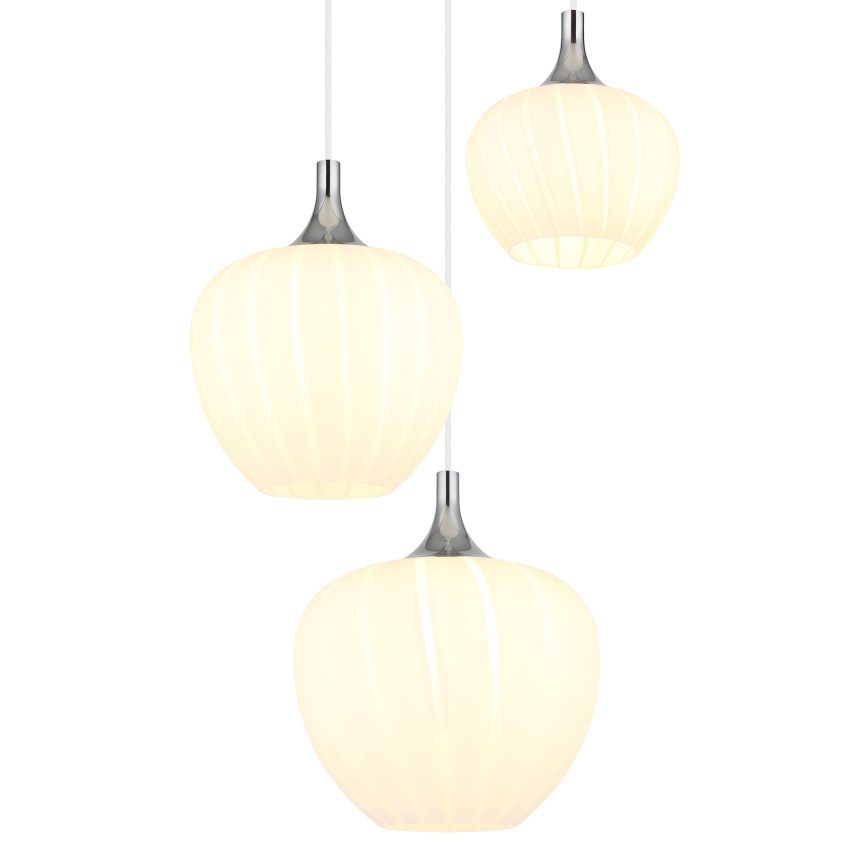 Globo - Lühter 3xE27/40W/230V valge