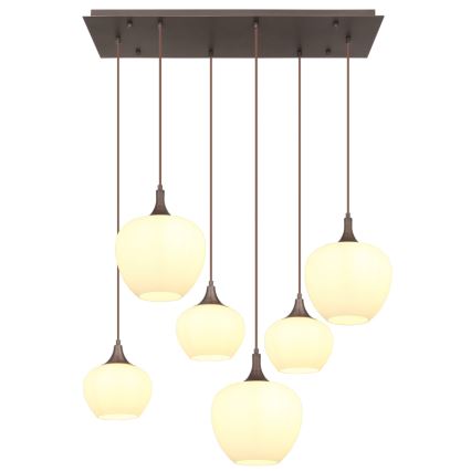 Globo - Lühter 6xE27/40W/230V valge