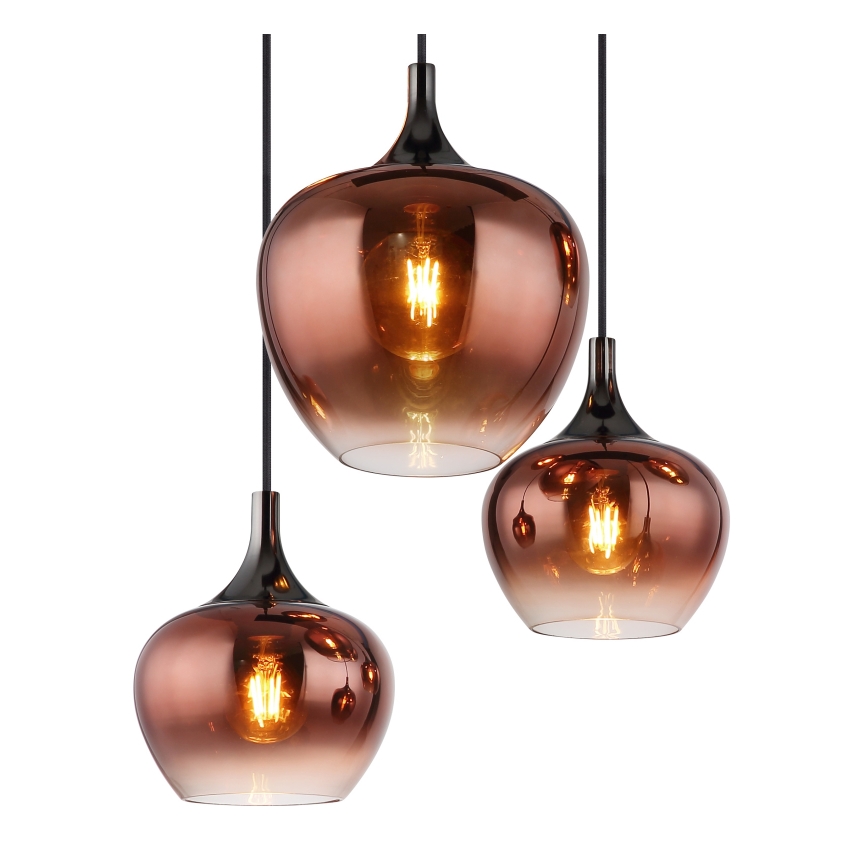 Globo - kaablil rippuv lühter 6xE27/40W/230V vasevärvi