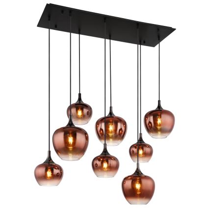 Globo - Lühter kaabliga 8xE27/40W/230V vaskne