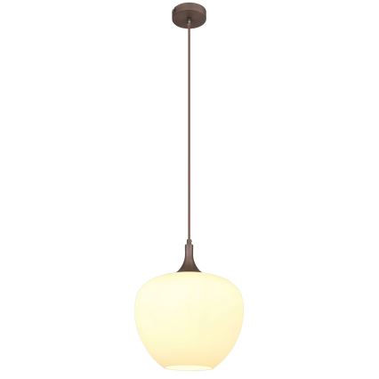 Globo - Lühter 1xE27/60W/230V d. 29 cm valge/pruun